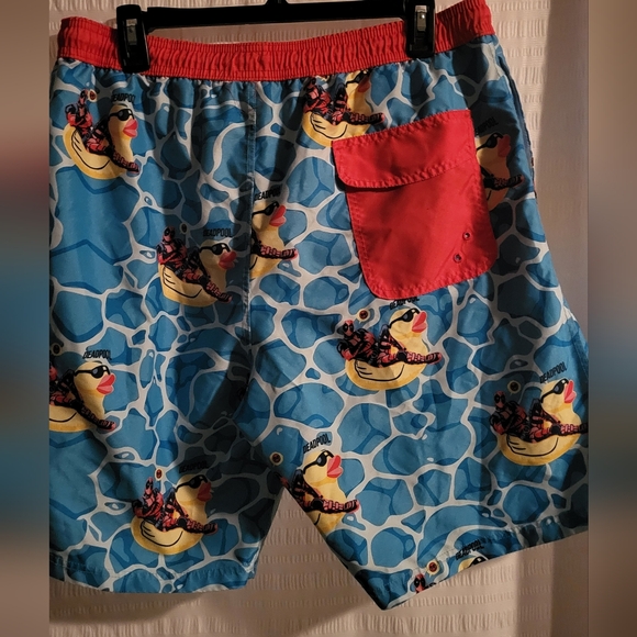 Deadpool swim trunks,with rubber ducks. Very cool, will get tons of compliments - Picture 3 of 6